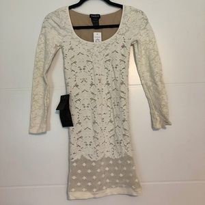 Bebe long sleeve mini dress